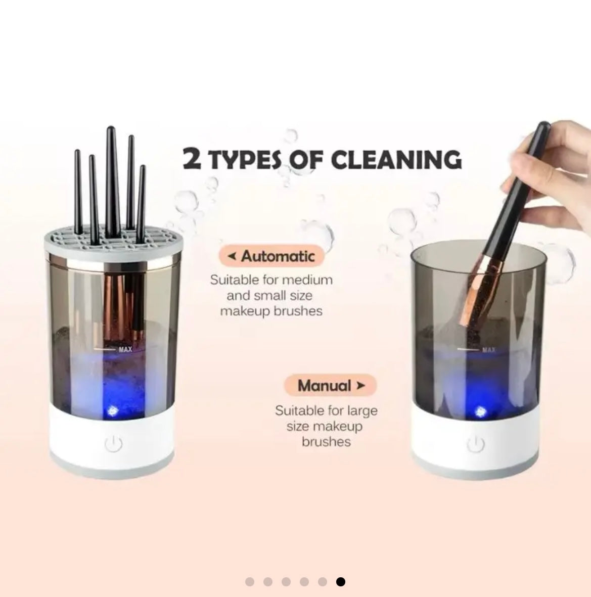 Portable Make-Up Brush Cleaner