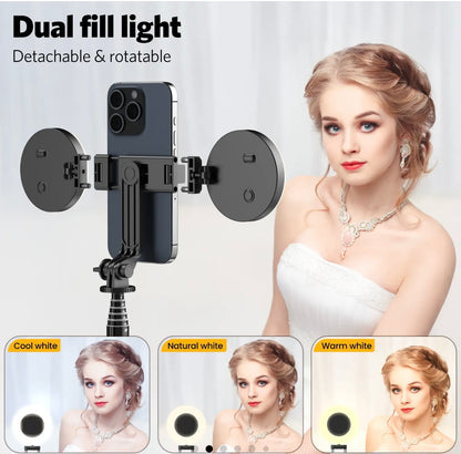 Flexible Tripod with Ring Light