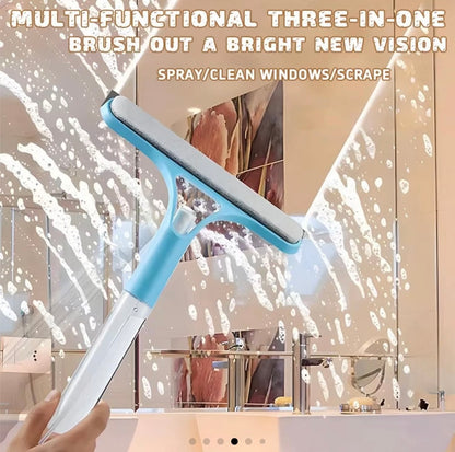3-in-1 Window Cleaning scraper (with a built in spray)