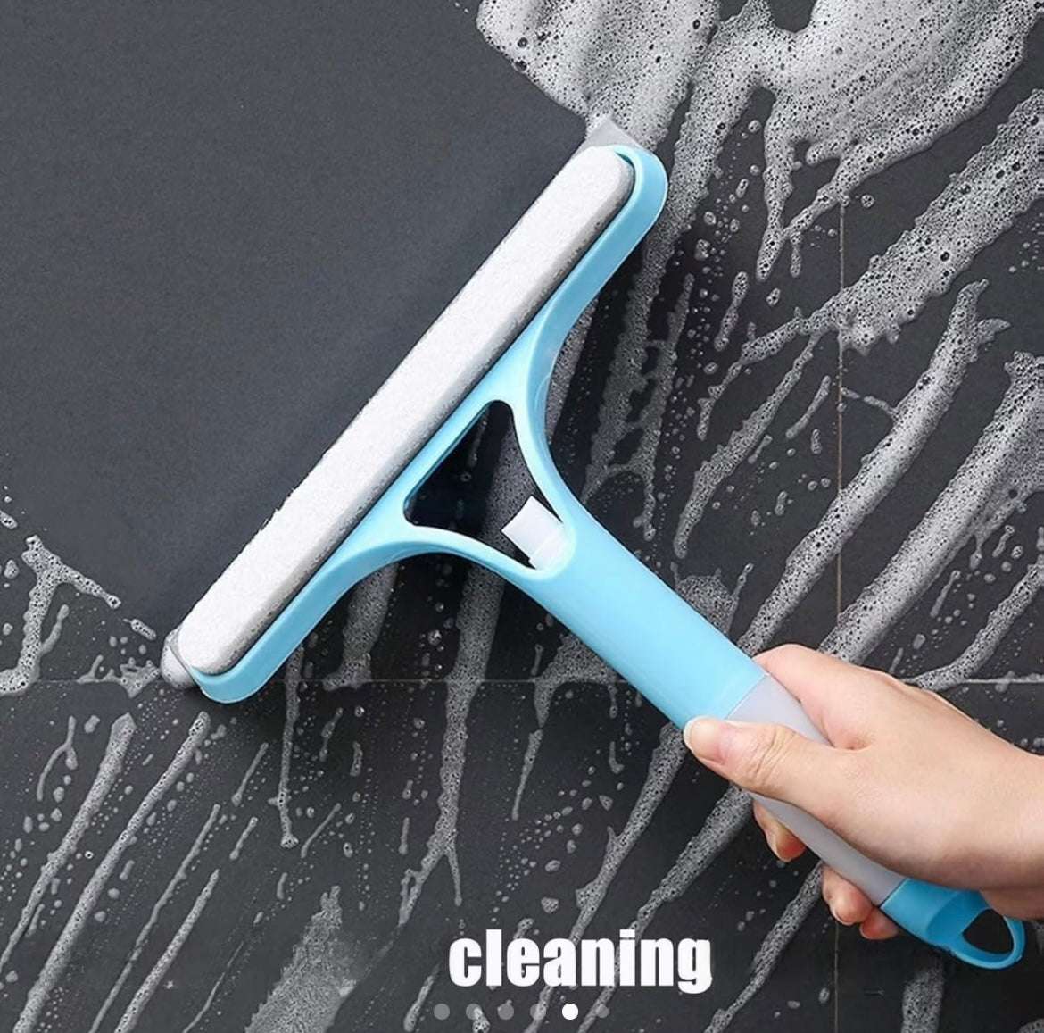 3-in-1 Window Cleaning scraper (with a built in spray)